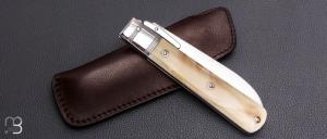   Couteau " Pradel avec garde à bascule  " par Romain Alvarez - Ivoire de phacochère et RWL34