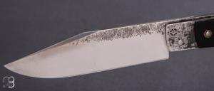   Couteau " Alpin " de Martin Mougeot Bohers - Corne de buffle et C130