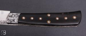   Couteau " Alpin " de Martin Mougeot Bohers - Corne de buffle et C130