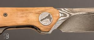    Couteau " S11 M2 " front flipper par Bouvier Knives - Bertrand Maxime - Ivoire de mammouth