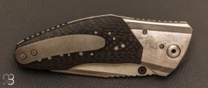 Couteau " Saboteur " custom par Allen Elishewitz - Fibre de carbone