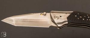 Couteau " Saboteur " custom par Allen Elishewitz - Fibre de carbone