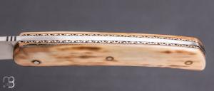   Couteau " Saint Guilhem " de Robert Beillonnet - Ivoire de mammouth et RWL34