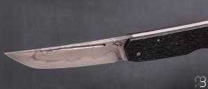   Couteau " Sanjo Slipjoint " custom par Guy Poggetti - Titane et lame en C130