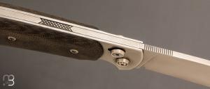   Couteau " Savane " par Éric Parmentier - Micarta et RWL34