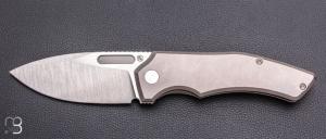   Couteau " Scout F3.5 " par Griffin Company Knives - Titane et lame en Magnacut