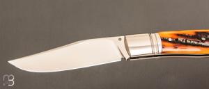  Couteau " Slack " custom par Raphaël Durand - Jigged bone et RWL34