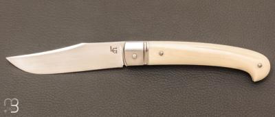 Couteau " Slipjoint " custom par Laurent Gaillard - Micarta et 14c28N