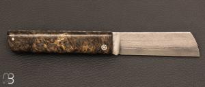 Couteau " Snard  " par Tom Fleury - Fatcarbon et Suminagashi