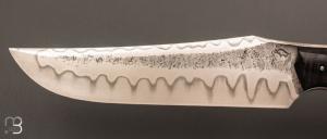 Couteau   "   Sparus  " fixe forgé par Guy Poggetti - Koa et C105