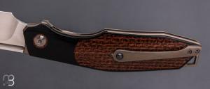    Couteau " SteackHouse " custom par Thierry Savidan - Micarta et CPM 154CM