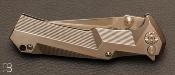 Couteau " Tac Two " pliant custom Titane par Brian Tighe