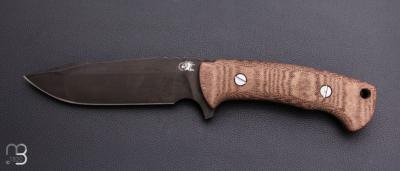    Couteau " The Ranch Harpoon Spanto 3V Stonewash Black DLC " par Rick Hinderer