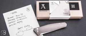    Couteau " Toko" flipper de Jens Anso - Titane et RWL34