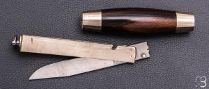  Couteau Tonneau par Jean Michel REMAUD - Ebène de Macassar