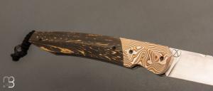    Couteau " Typhon " par Florian Keller - Fibre de carbone et lame en RWL34