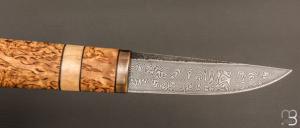   Couteau " Viking fixe " style Puukko des Forges d'Haraldr