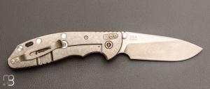   Couteau " XM-24 " par Rick Hinderer - G10 orange et lame en S35VN