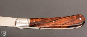   Couteau "Yatagan à palanquille " par Romain Alvarez - Bois de fer et lame en RWL34