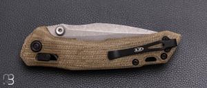   Couteau " ZT.0203GRM390 Duralock " par ZERO TOLERANCE - M390 et micarta