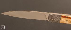   Couteau " custom " par Grégory Picard - Bois de cerf et S45VN