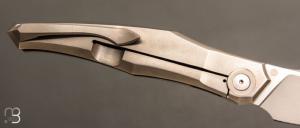    Couteau " custom frame-lock " de Berthelemy Gabriel - La Forge Agab - Titane et RWL34