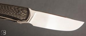   Couteau " custom " par Guy Poggetti - Fibre de carbone et Elmax
