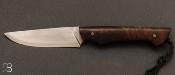 Couteau droit en noyer par Jol Matter
