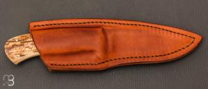   Couteau custom droit par William Gordon Defreest - Ivoire de mammouth et ATS-34