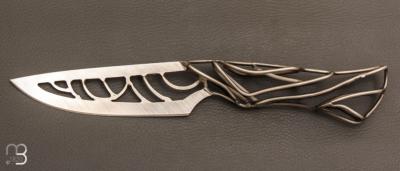 Couteau " fils " fixe par Willy Foulboeuf - La Forge du Monstre - Inox