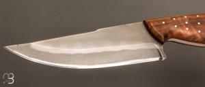  Couteau " Custom fixe " par Daemon Knives - Noyer