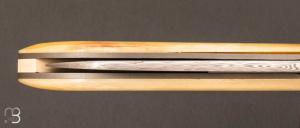 Couteau " custom " liner-lock damasteel®  par Emmanuel Lebrun