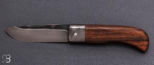    Couteau  "  Le petit Bugiste " par Frédéric Maschio - Acier 90McV8 et Noyer