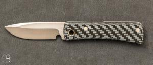  Couteaux Morris Knives Drop Point Carbone gris & Titane