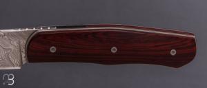    Couteau pliant " pièce unique " de David Lespect – Aloha et Damasteel