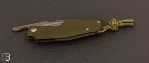 Couteau " Elementak " Od Green G10 et lame en RWL34 stonewash de GTKnives - Thomas Gony