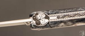  Couteau Laguiole Océan " Laurel & Hardy " par Philippe Voissière