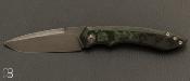 Couteau de poche "Petit Duc" Fibre de carbone Jungle wear et RWL34 par Nicolas Kowal