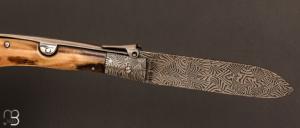  Couteau " Navaja Imperial " par Jesus Granda - Ivoire de mammouth et lame damas