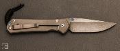 Couteau Sebenza 31 Large Damascus Raindrop Drop point de Chris Reeve - L31-10006 