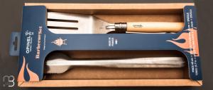   Set Barbecue Opinel  - 3 pièces - Couteau N°12B - Spatule + et Pince XL