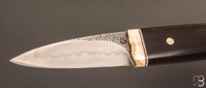   Couteau " Shean Dhu " de Jean Paul Sire - Ébène et acier C130
