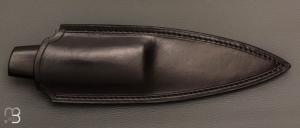  Couteau " Shean Dhu " de Jean Paul Sire - Ébène et damas
