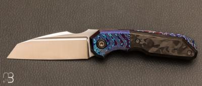 Couteau Warmtac carbone Marble et Mokuti de GTKnives - Thomas Gony