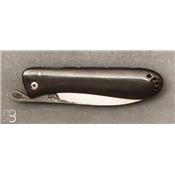 Black horn Ormeau Piedmontese folding knife