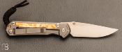 Couteau " Sebenza 31 Small Box Elder inlay " S31-1108 de Chris Reeve - CPM MagnaCut