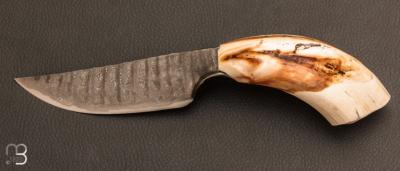 Couteau " Damas Phacochère " par Pierre Reverdy