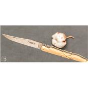 Couteau de collection Laguiole Aile de Pigeon buis par Virgilio Munoz