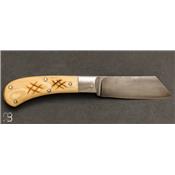 Couteau de poche à cran carré Micarta - Pierre Henri Monnet