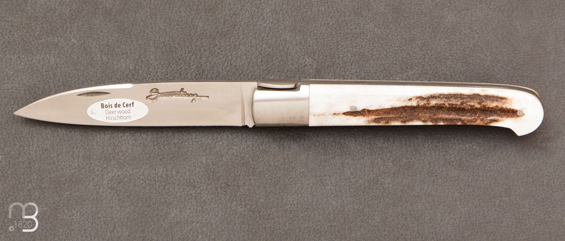 Couteau régional pliant le Sauveterre - Bois de cerf